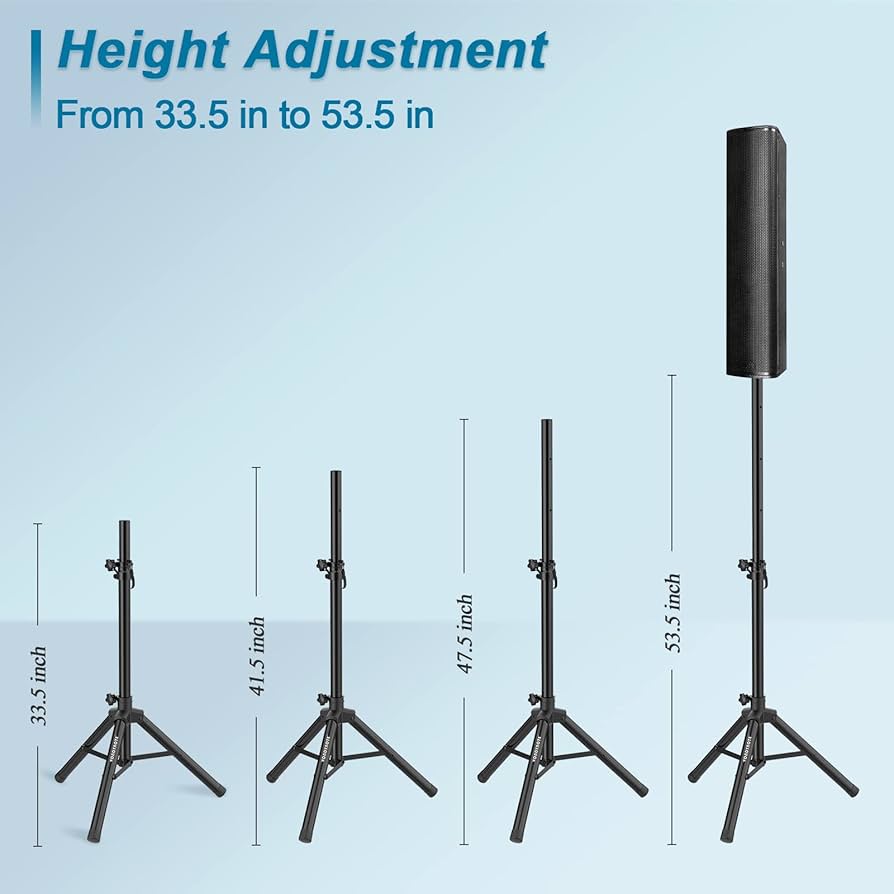 Amazon.co.jp: Vondynote 三脚スピーカースタンド 33.5インチ